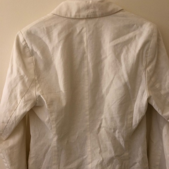 Abercrombie Linen Blazer in Cream - Size Small - Picture 4 of 5